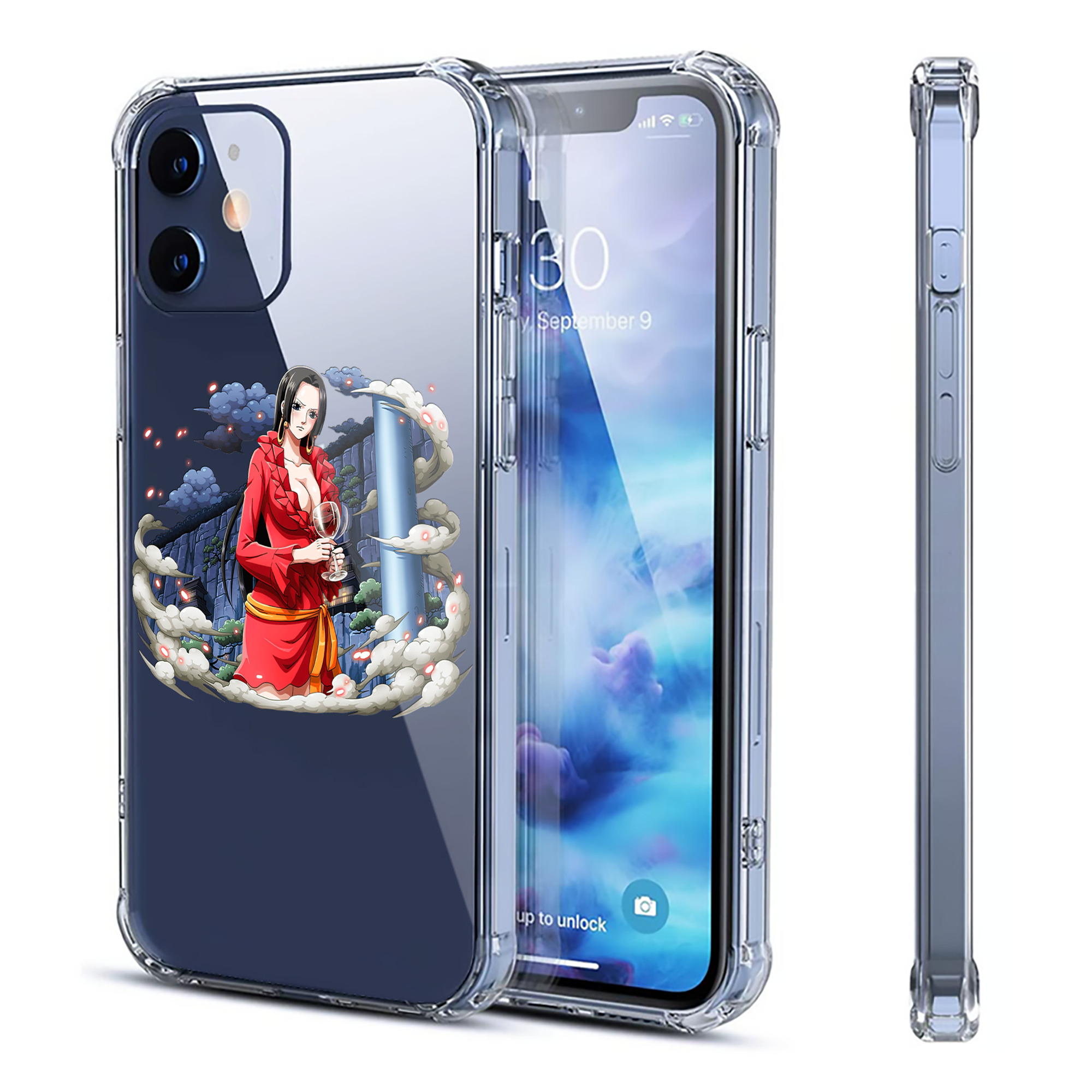 （画像用） ワンピース ボア・ハンコック ONE PIECE Boa·Hancock 【iPhone 12シリーズ対応】透明スマホケース（クリアソフトケース）